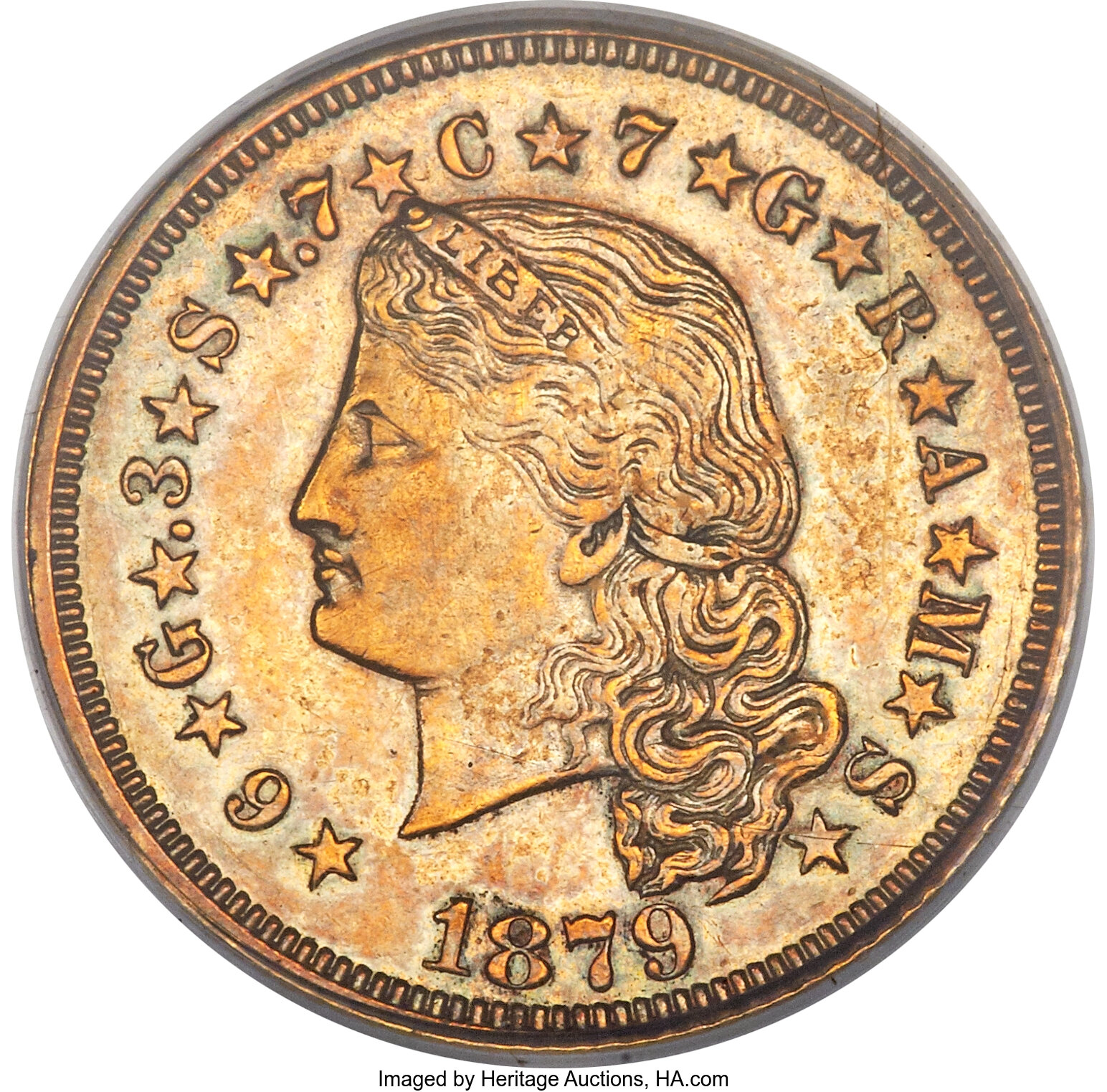 1879 Stella Gold $4 Flowing Hair Four Dollar Piece - Early Gold Coins Coin  Value Prices, Photos & Info