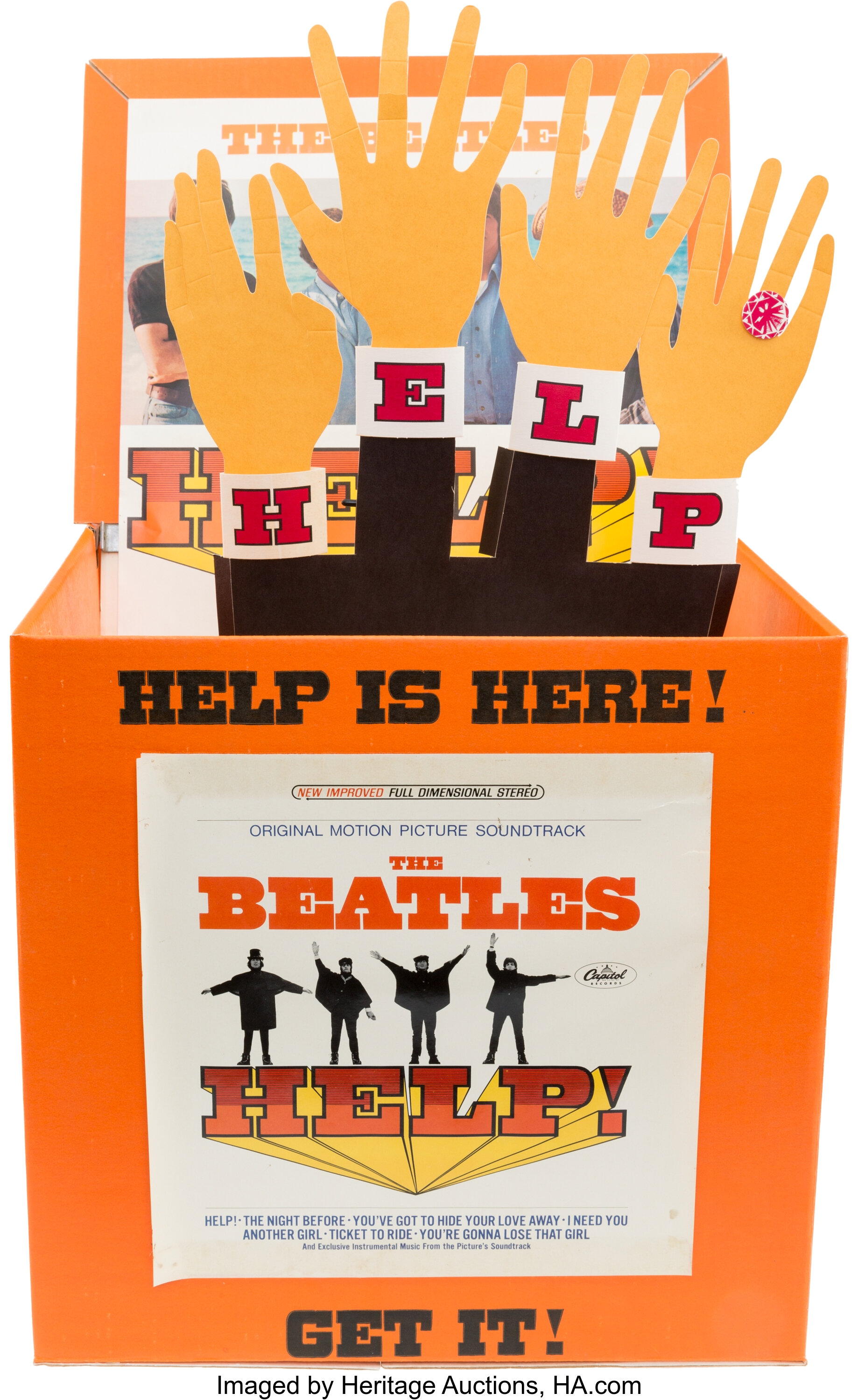 Beatles Help Motorized Promotional Display Capitol 1965 Lot 337 Heritage Auctions