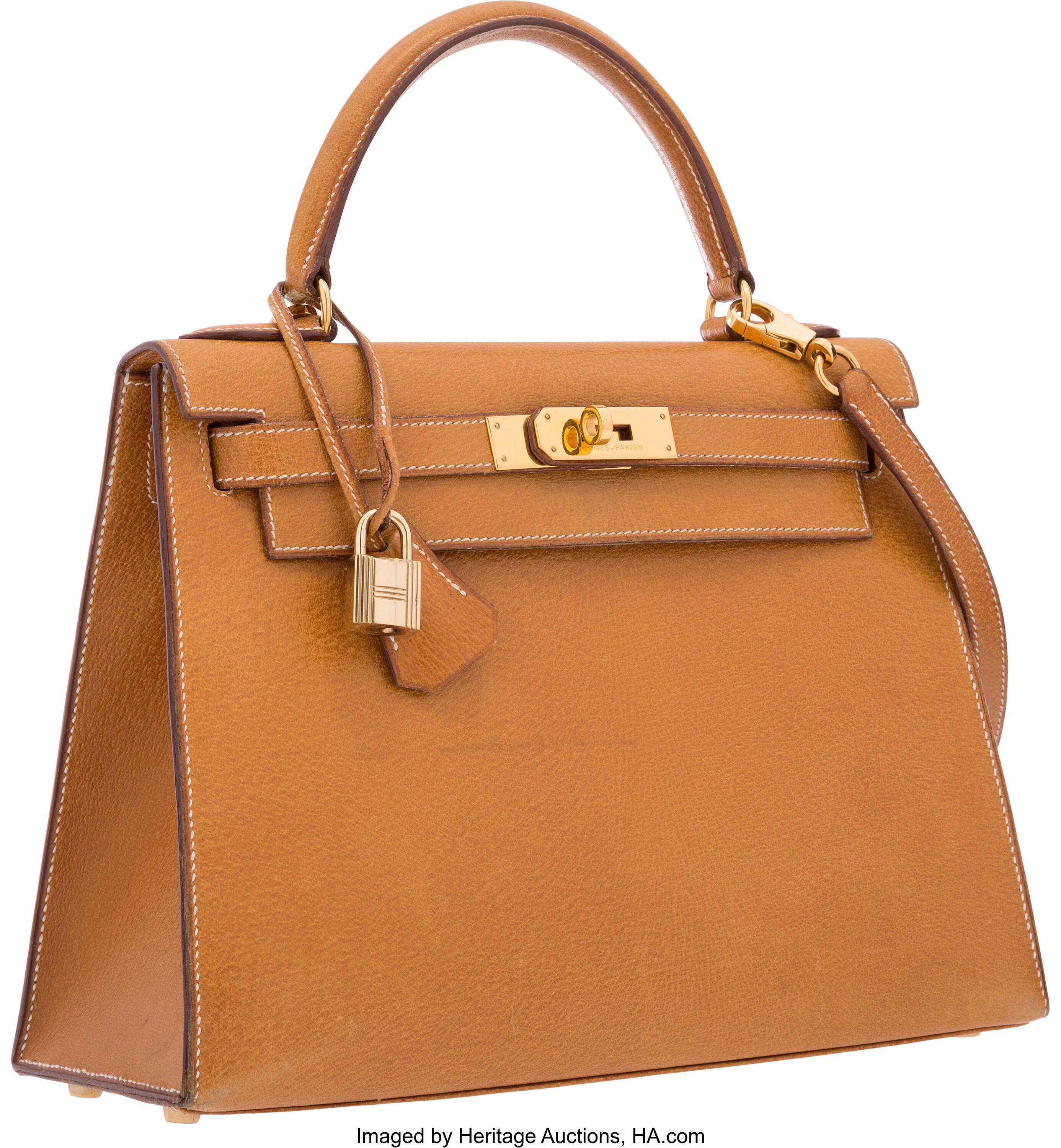 Hermès Neutrals Peau Porc Leather Kelly Sellier 28 | 28cm