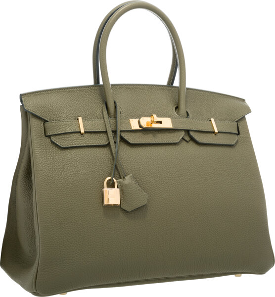 Hermes Birkin Bag 35cm Gold Togo Leather