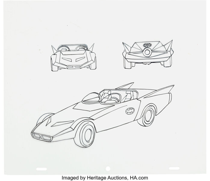 SPEED RACER & THE MACH 5 ORIGINAL COMIC ART COLOR SKETCH 2 ON CARD STOCK