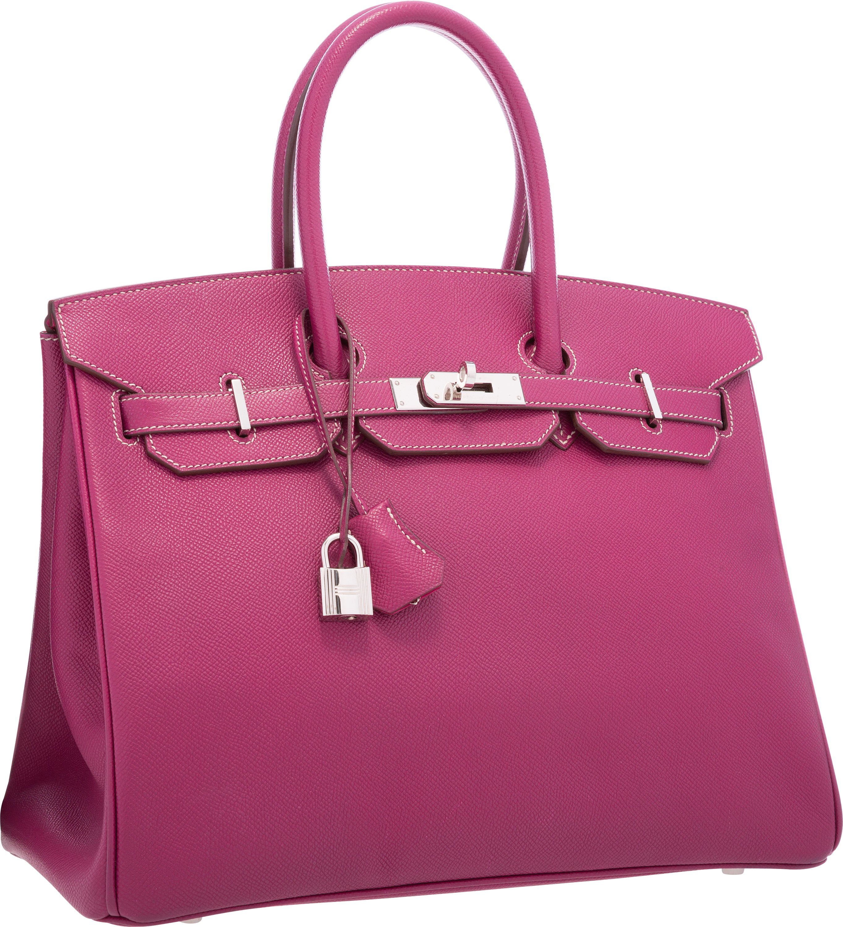 Hermes Birkin 35 cm epsom candy collection rose tyrien + anemone