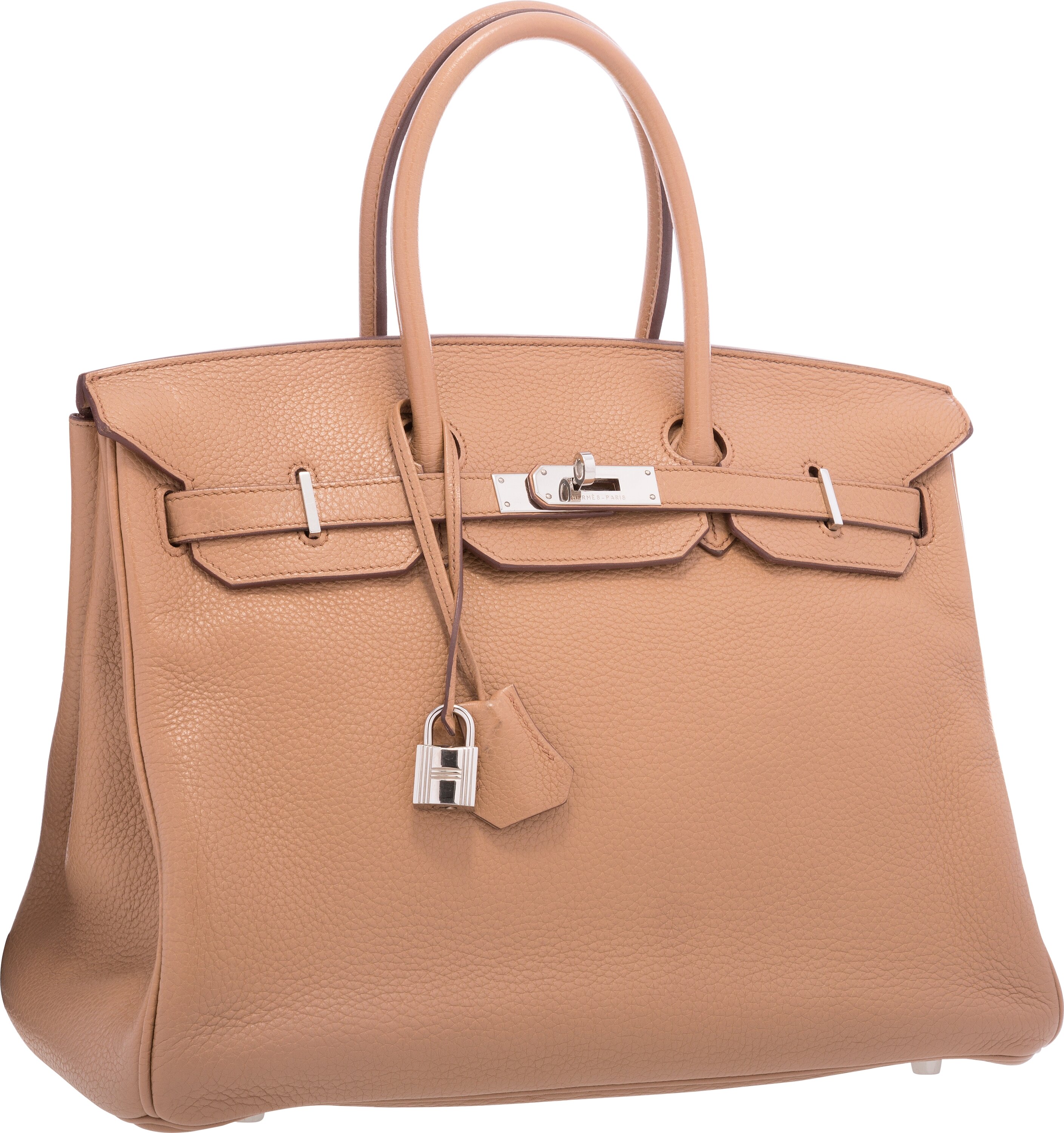 Hermès Kelly 35 Tabac Camel - Clemence Leather PHW