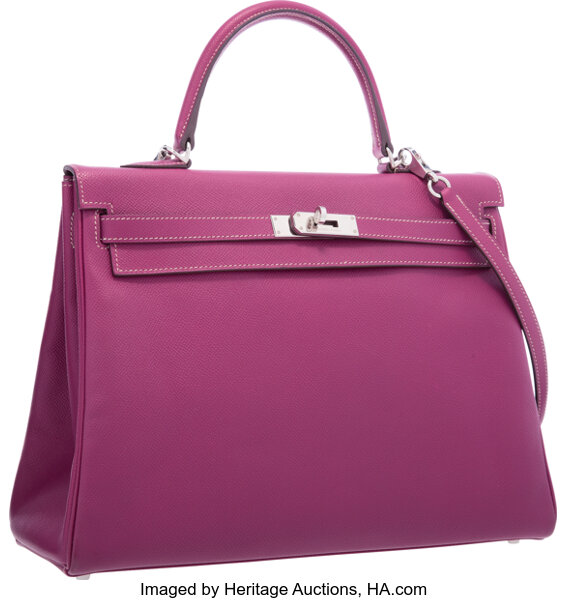 Hermes Birkin Rose Tyrien Epsom 35cm Palladium Hardware