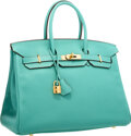 Hermes Olive Green Togo Leather Special Order 35cm Birkin Bag GHW