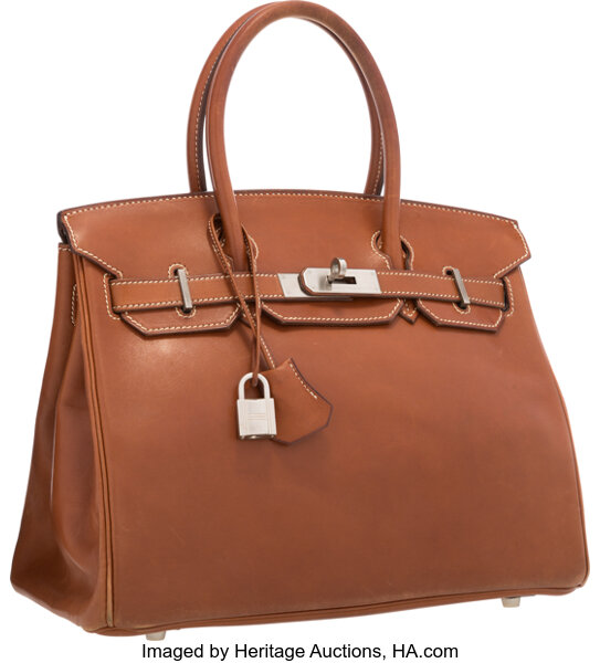 Hermes birkin 35 barenia with palladium hardware