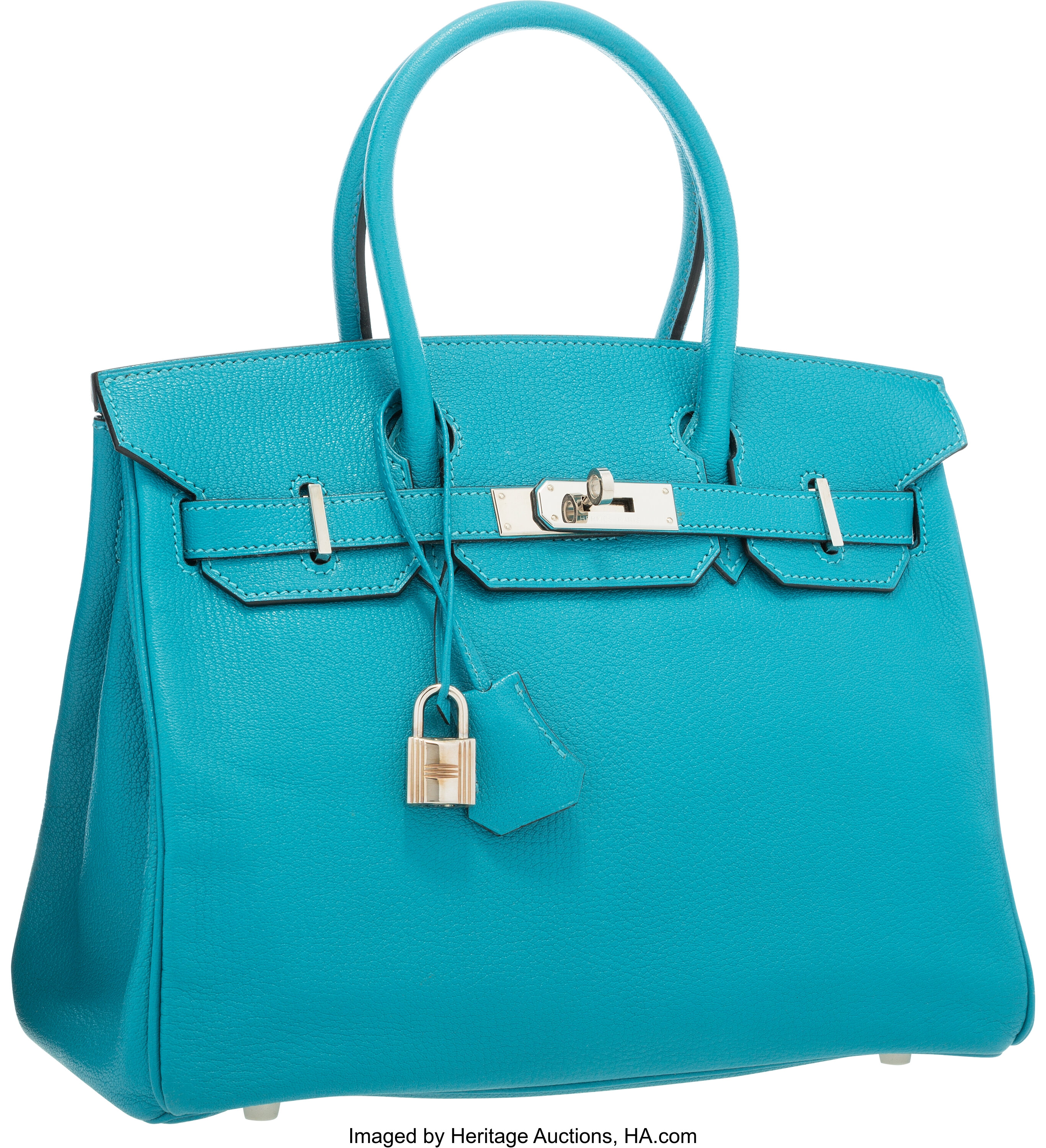 NEW COLOR HERMES 35CM BIRKIN BAG BLUE TEMPETE WITH GOLD HARDWARE