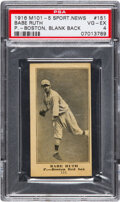 1916 M101-5 Blank Back Babe Ruth Rookie #151 PSA VG-EX 4., Lot #80966