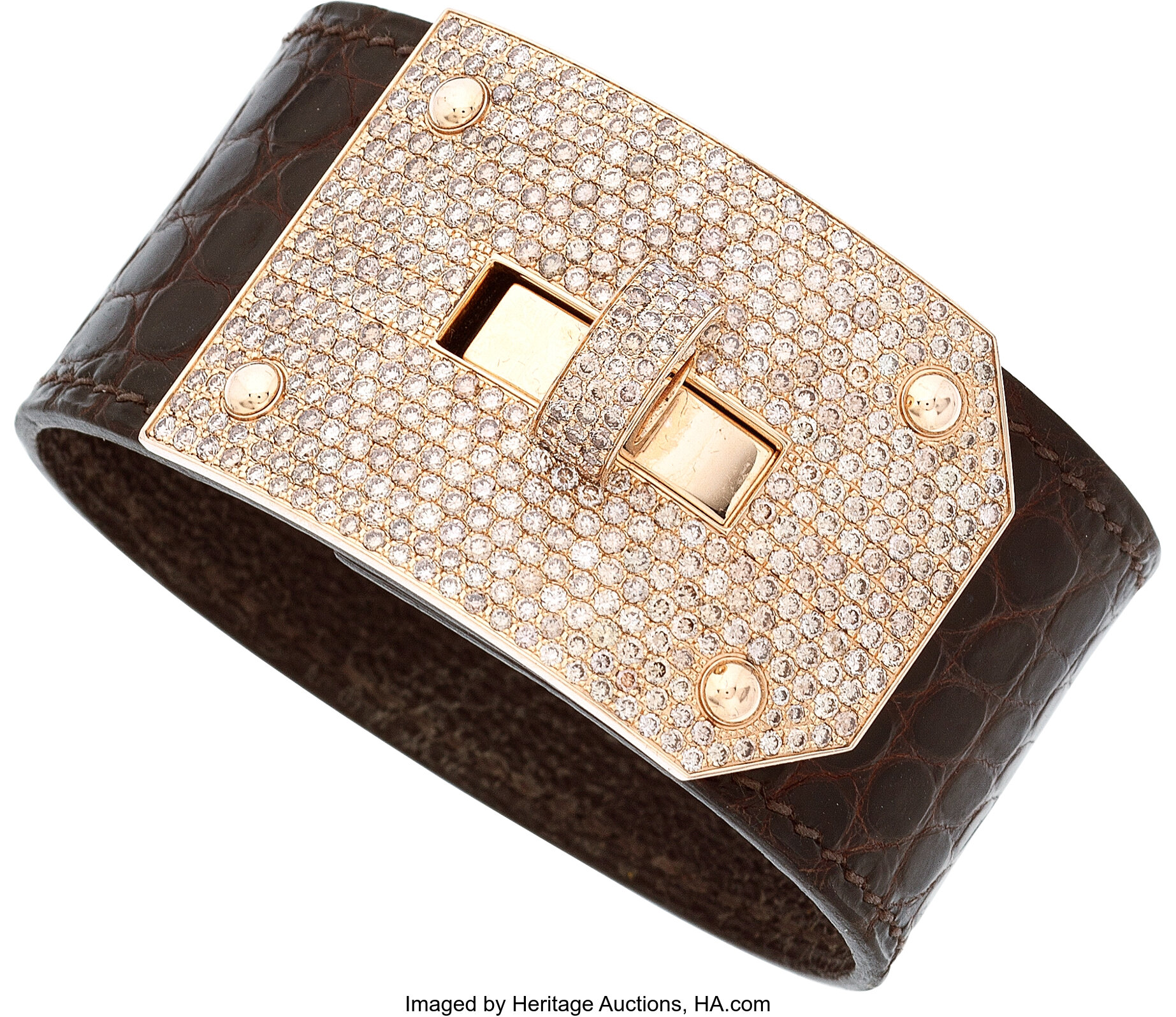 Hermes diamond hot sale kelly bracelet