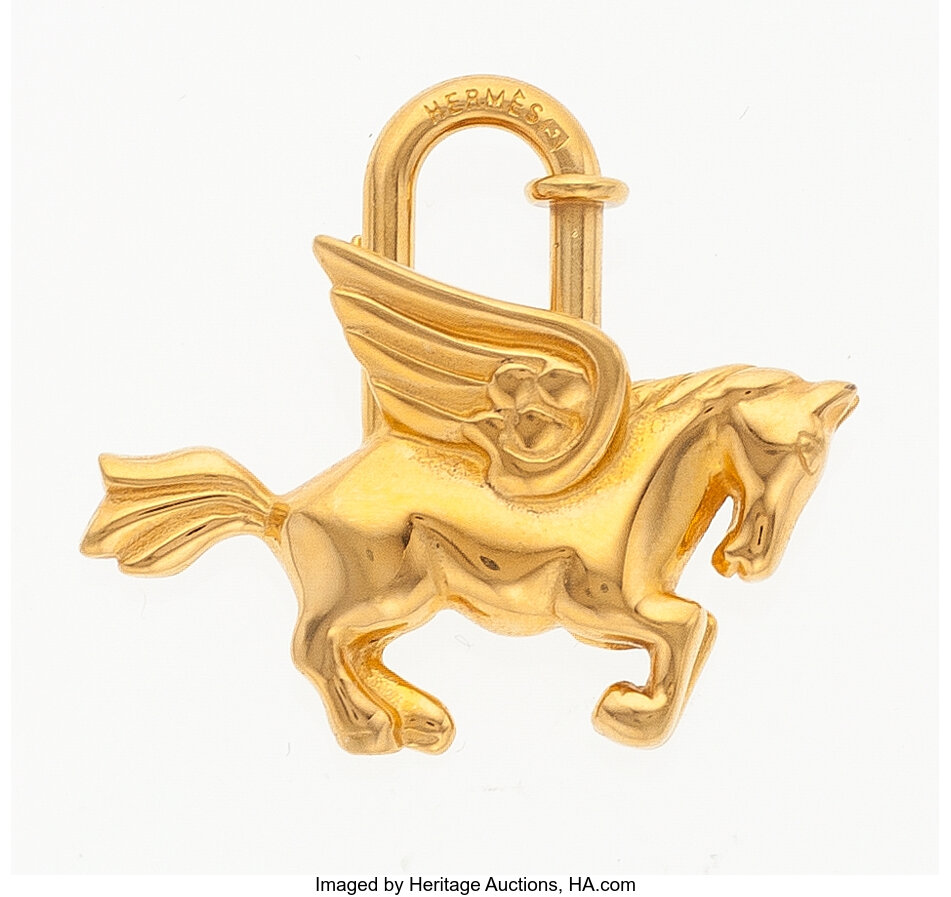 Hermes Gold Pegasus Charm