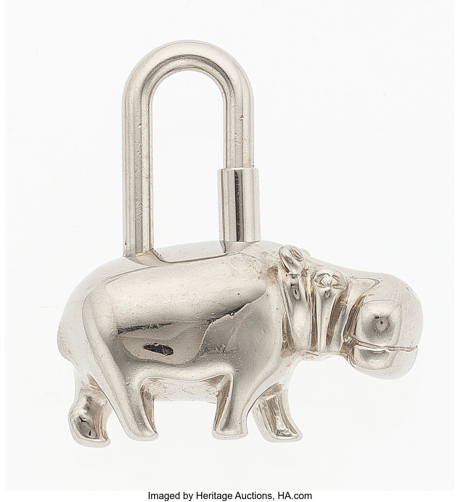 Hermès Vintage Palladium Horse Cadena Lock Charm, 1990s Available For  Immediate Sale At Sotheby's