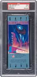 1987 Super Bowl XXI Full Ticket PSA Mint 9 - Highest Grade