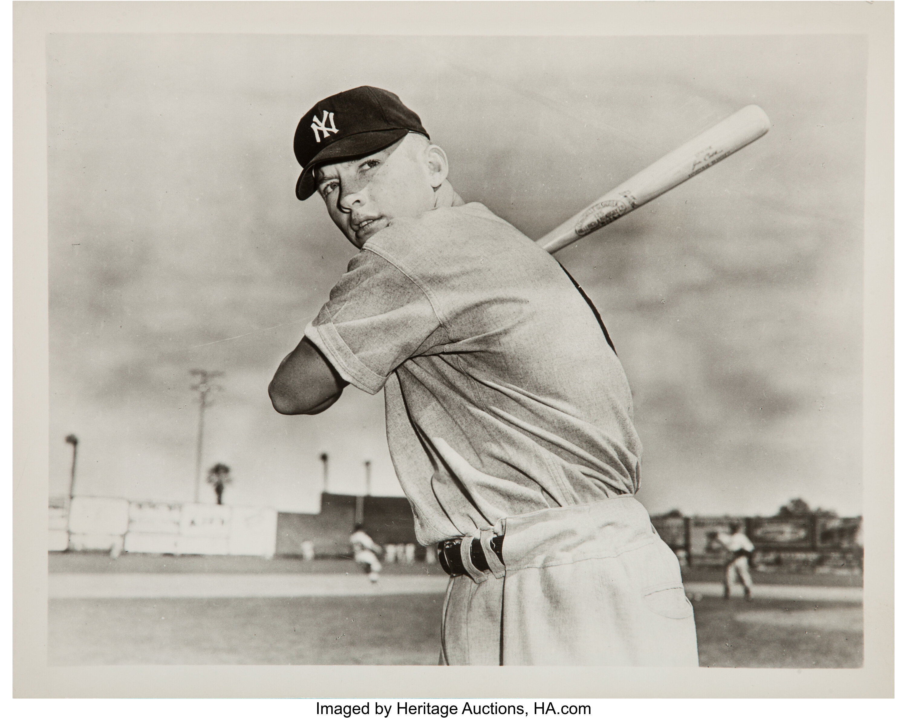 Mickey Mantle 1951 Signed Oversized Photograph. Baseball, Lot #42083