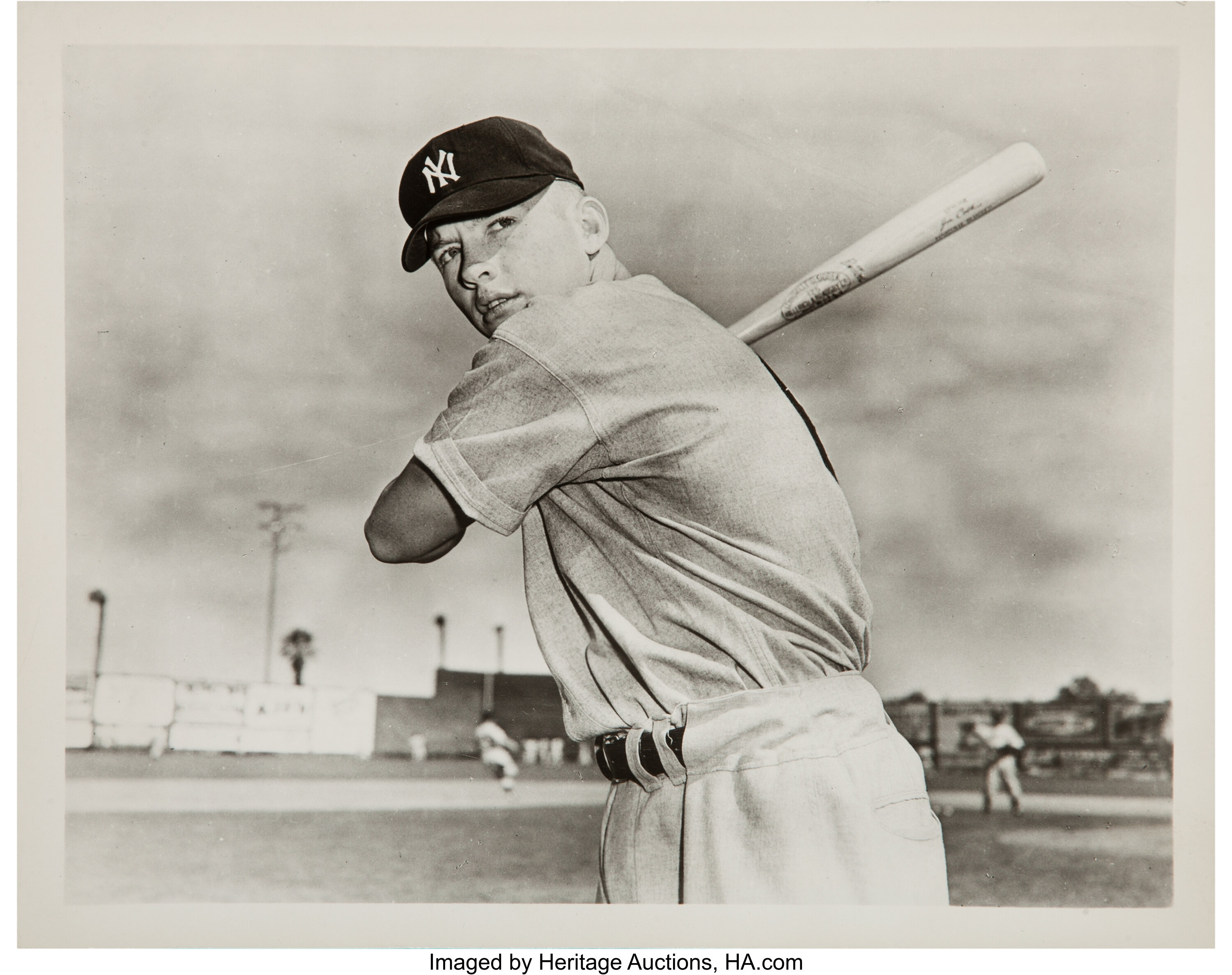 Issued by Bowman Gum Company, Mickey Mantle, Outfield, New York Yankees,  from Collector Series, series 7 (R406-7) issued by Bowman Gum