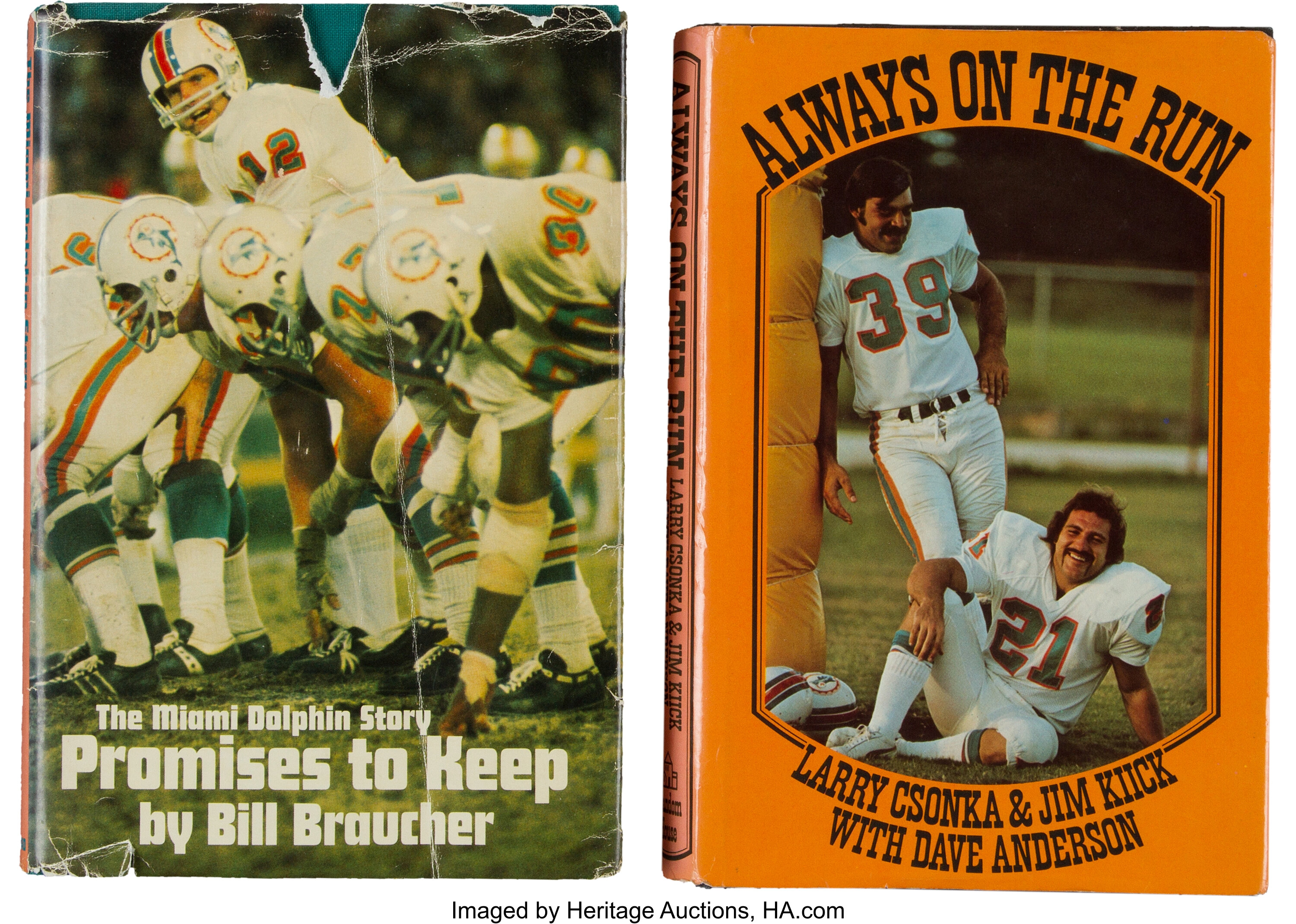 1972 Miami Dolphins Team Signed Book, Personal Copy of Jim Kiick | Lot ...
