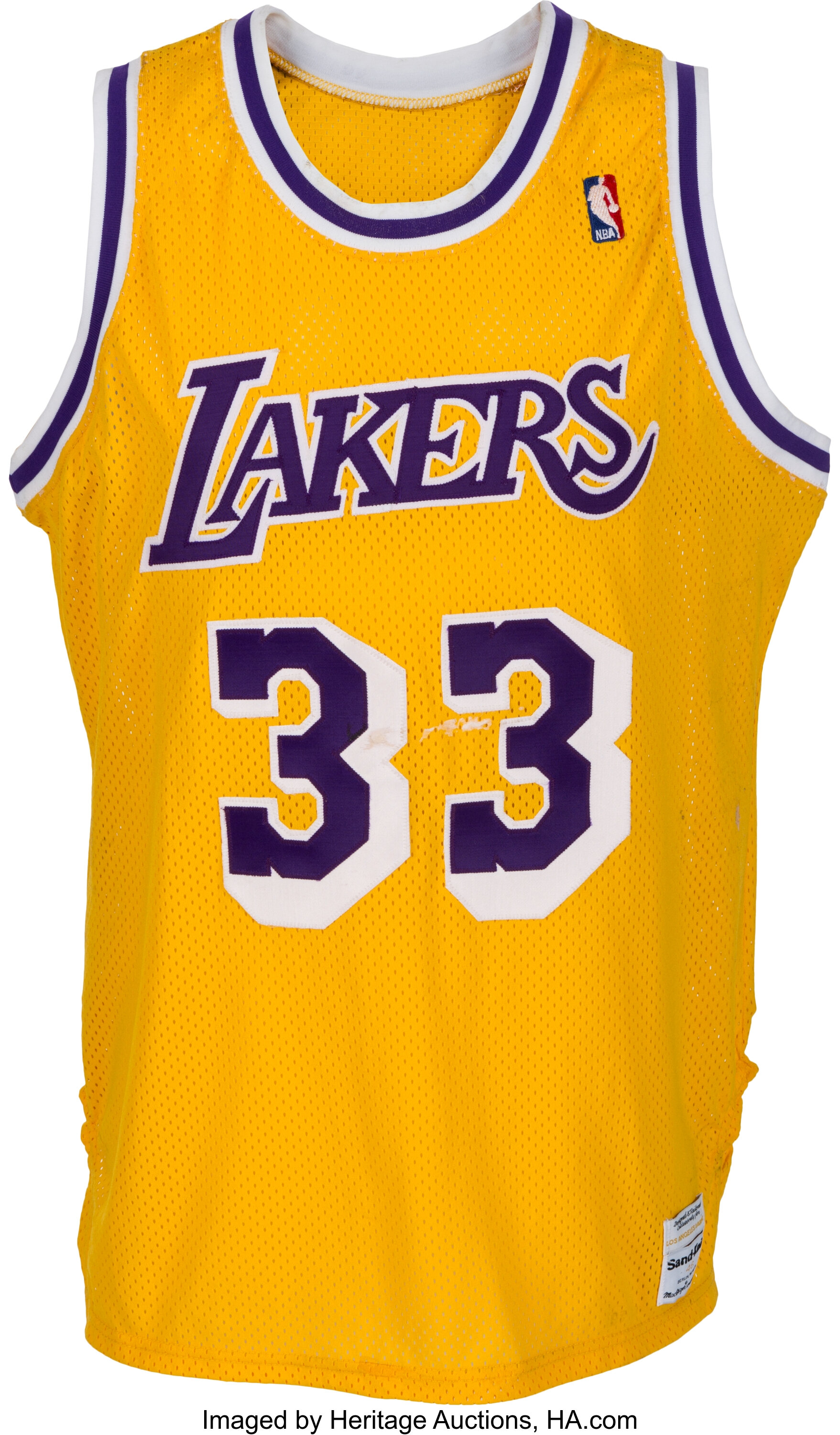 1986-88 Kareem Abdul Jabbar Game Worn Los Angeles Lakers Jersey. | Lot ...