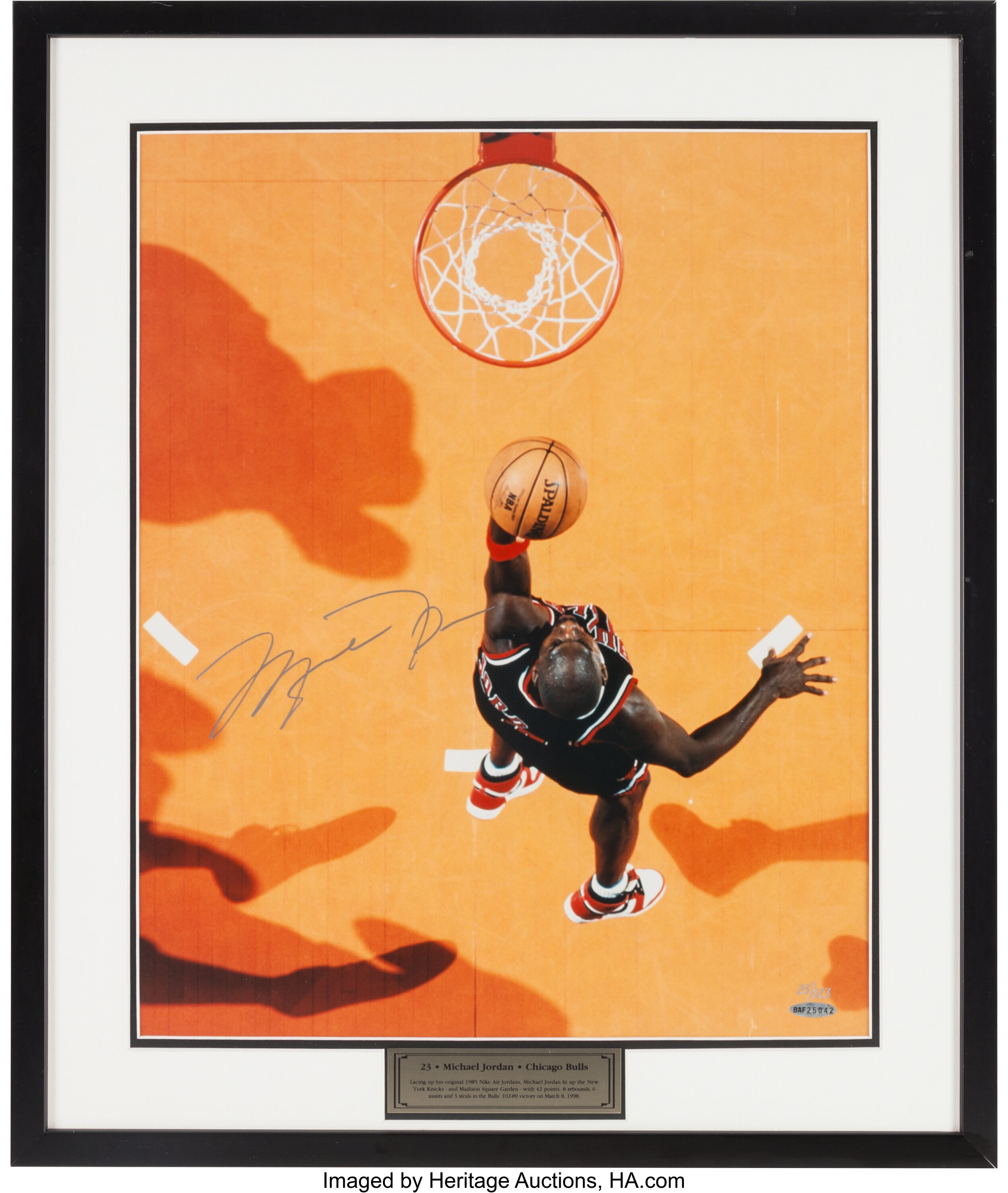 2000's Michael Jordan Signed Oversized Beninati Painting. , Lot #82262