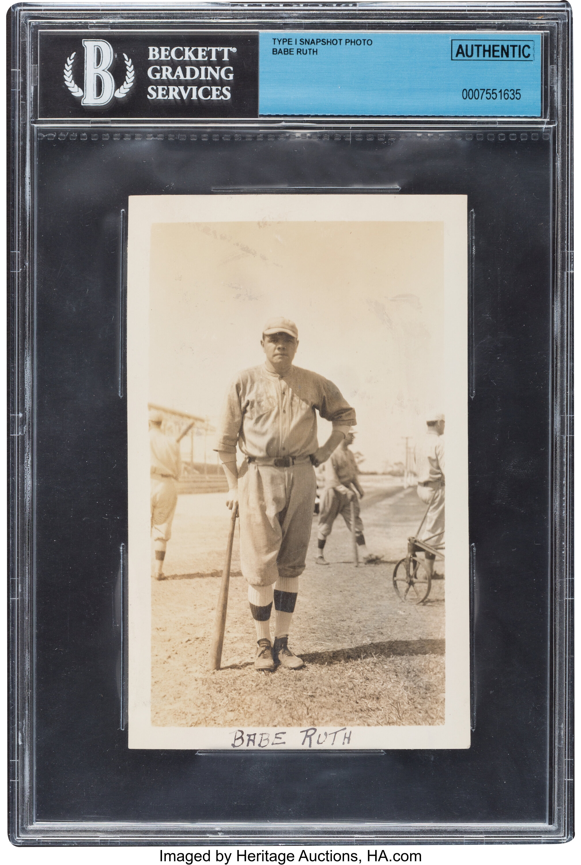Original 1917, type 1 Babe Ruth Red Sox photo. Visit www