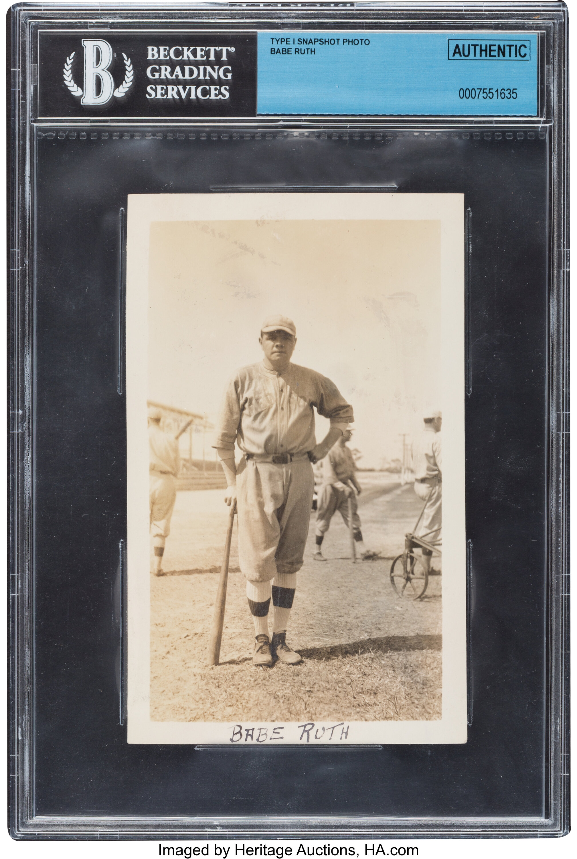 Circa 1918 Babe Ruth Original Snapshot Photograph.... Baseball | Lot ...