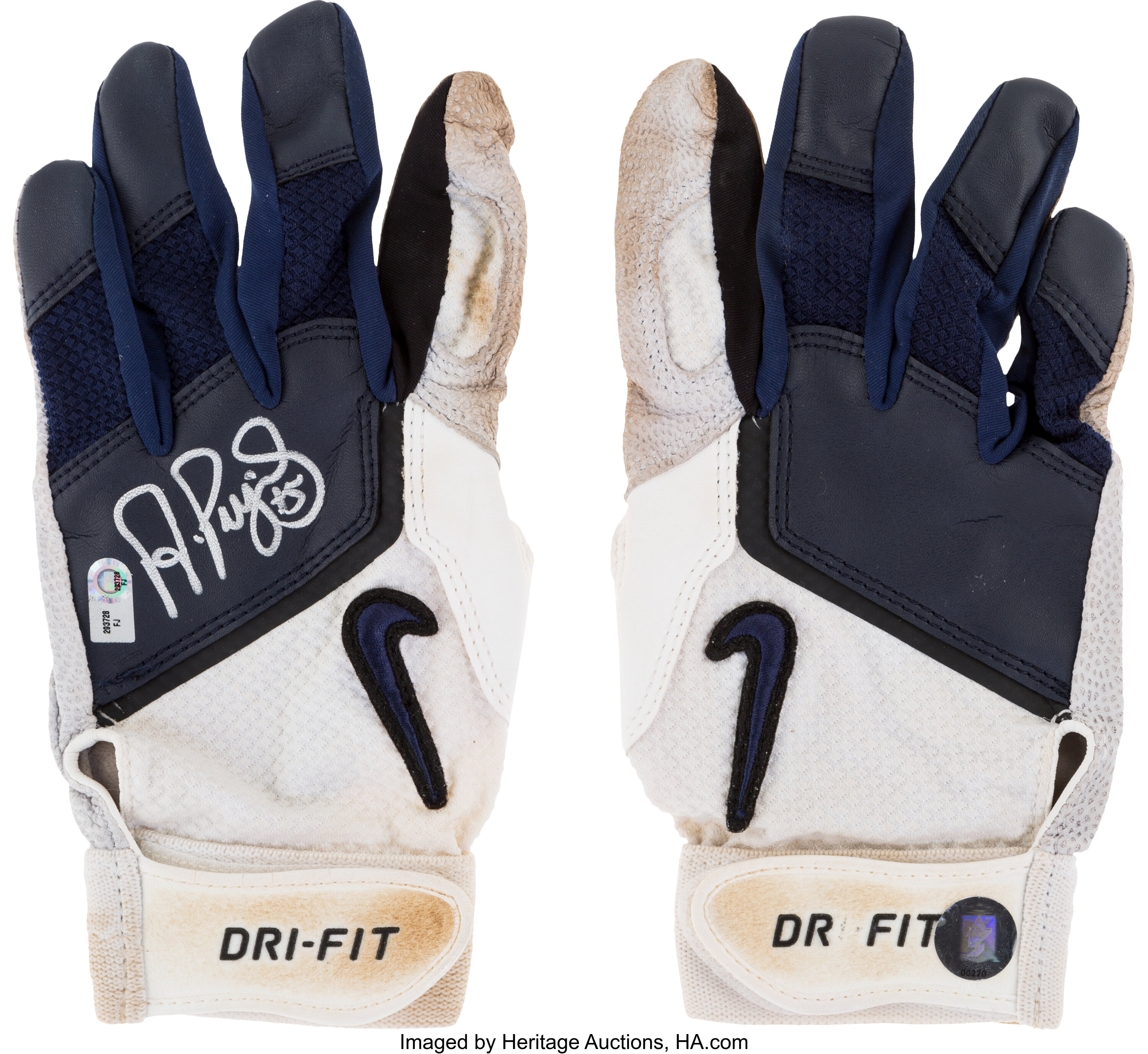 Lot Detail - Pair of Albert Pujols Game Worn Batting Gloves With One Signed  Glove (MLB Authenticated)