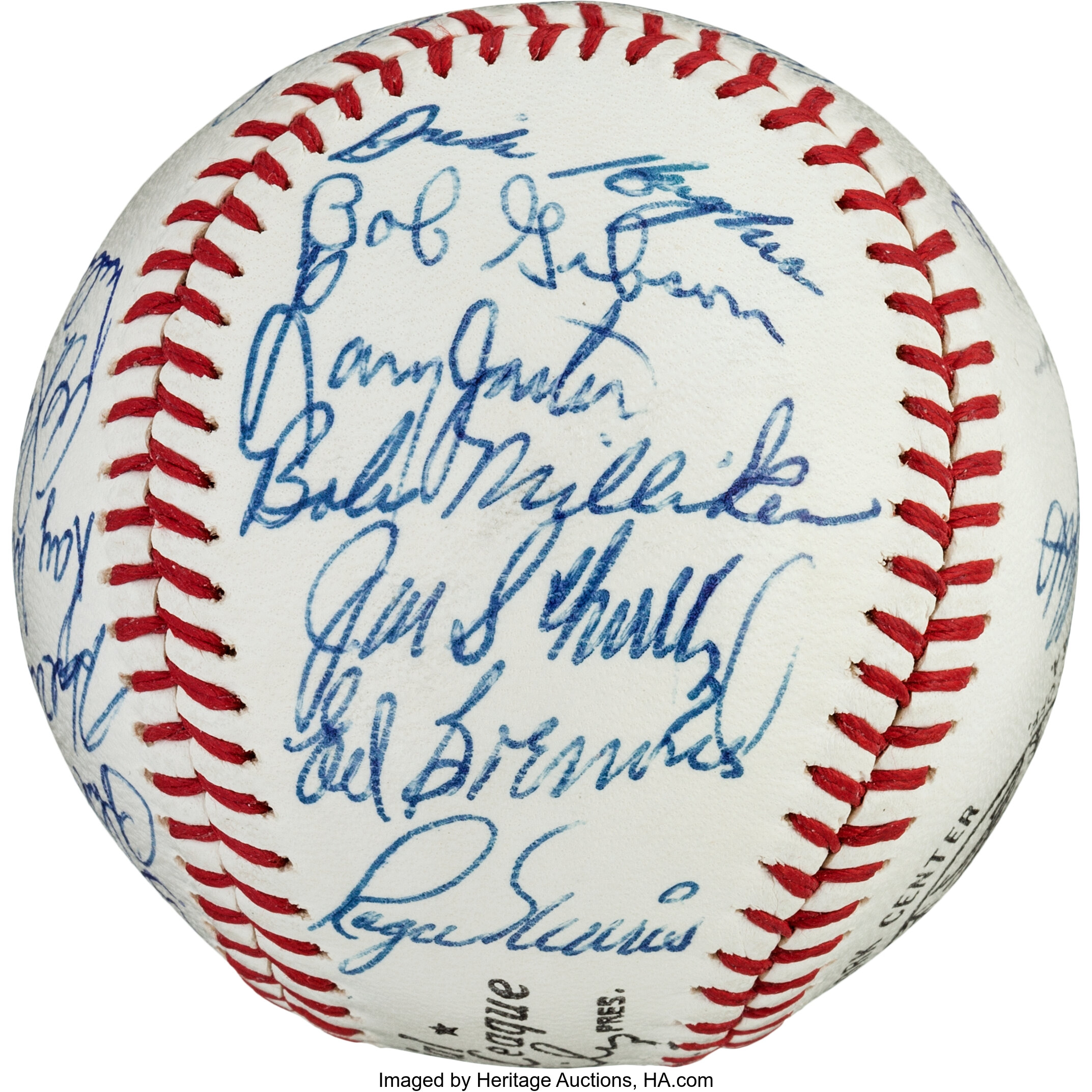 1967 St. Louis Cardinals World Series Champs Team Signed Baseball