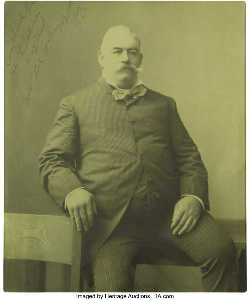1902 John L. Sullivan Signed Studio Photograph. John L. Sullivan | Lot