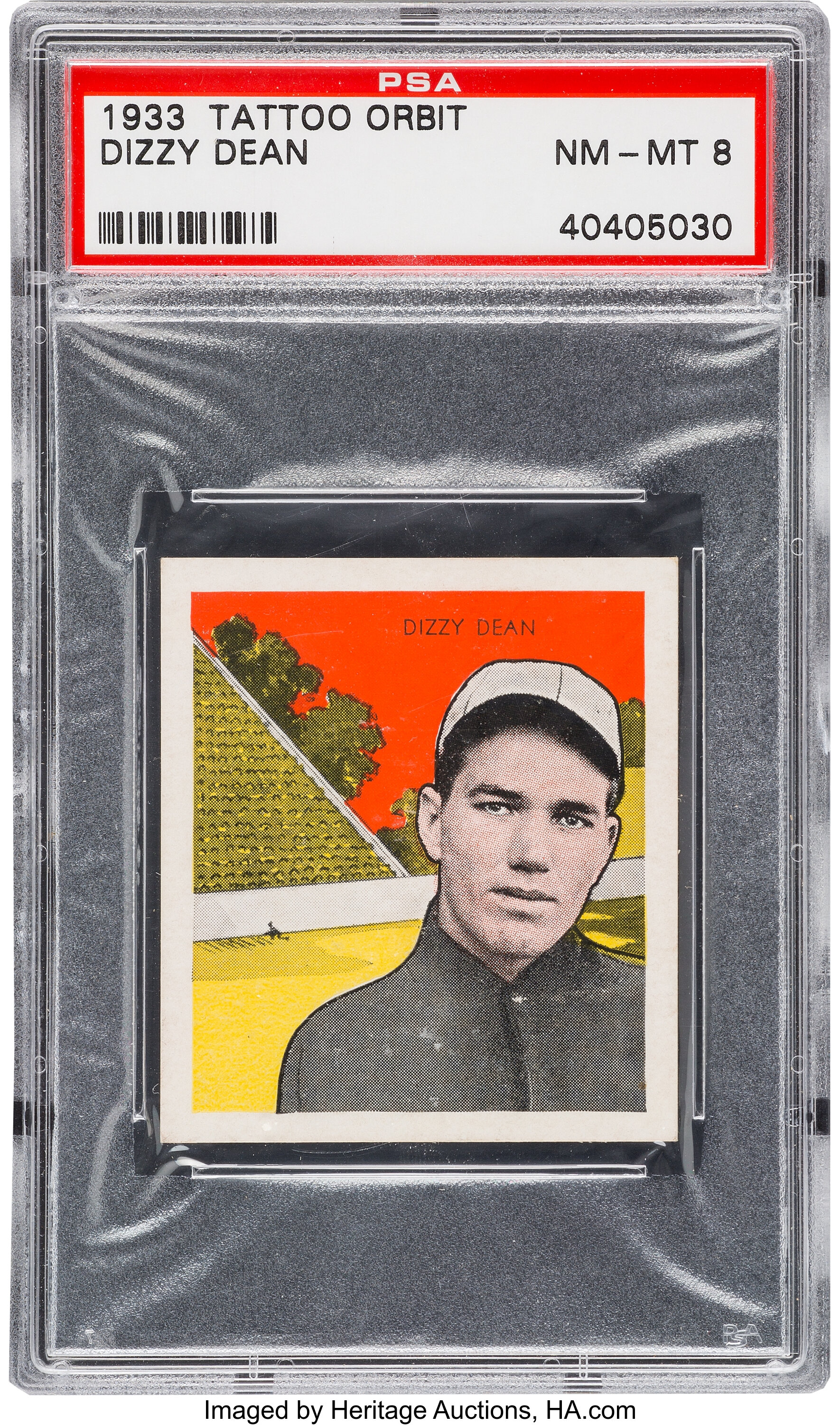 1933 R305 Tattoo Orbit Dizzy Dean Psa Nm Mt 8 Pop Two None