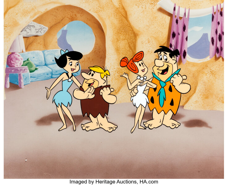 The Flintstones Fred and Wilma with Barney and Betty Rubble Lot