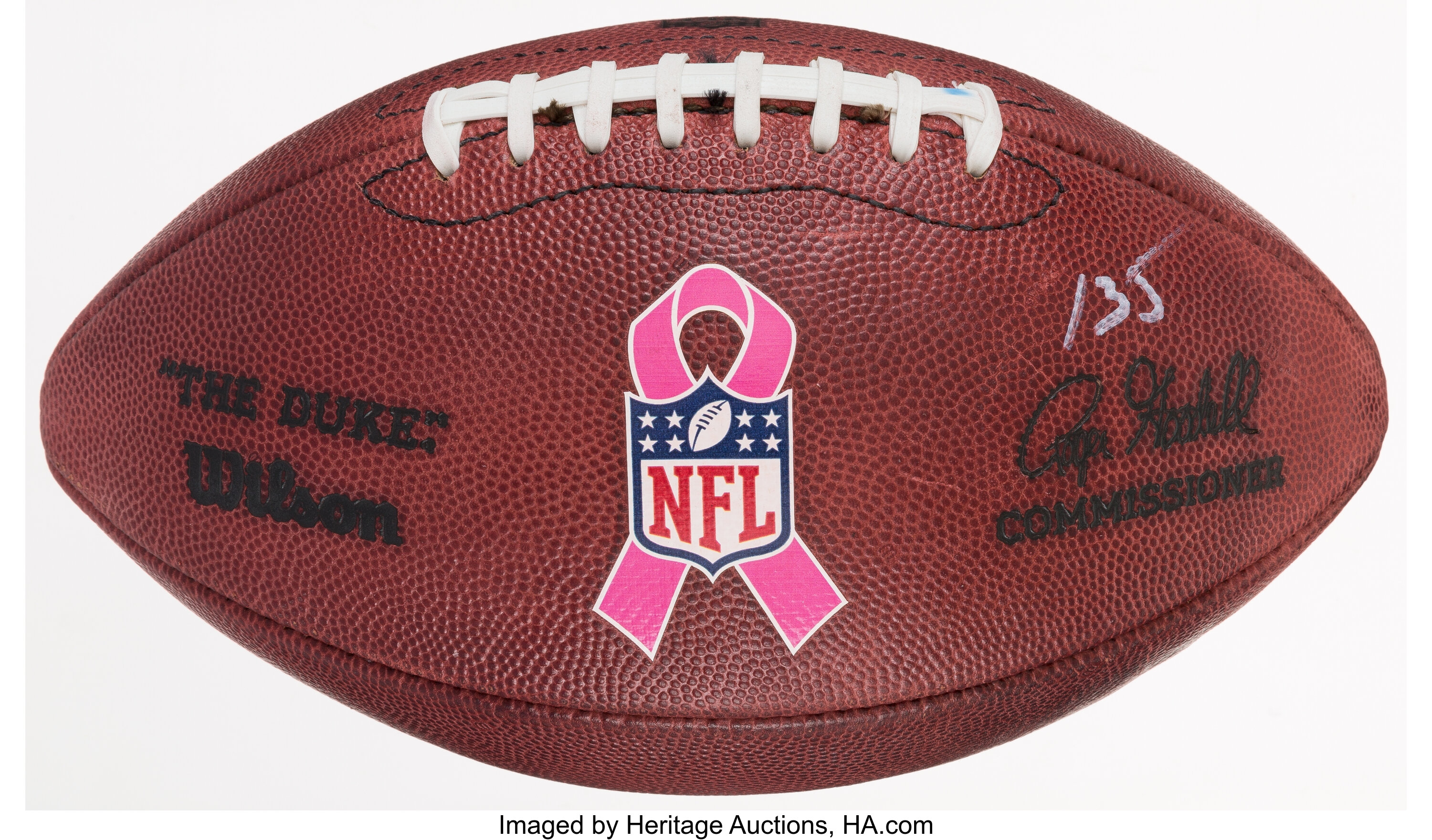 2010 Seahawks Vs. Rams Game Used Football - Used 10/3, NFL Auction