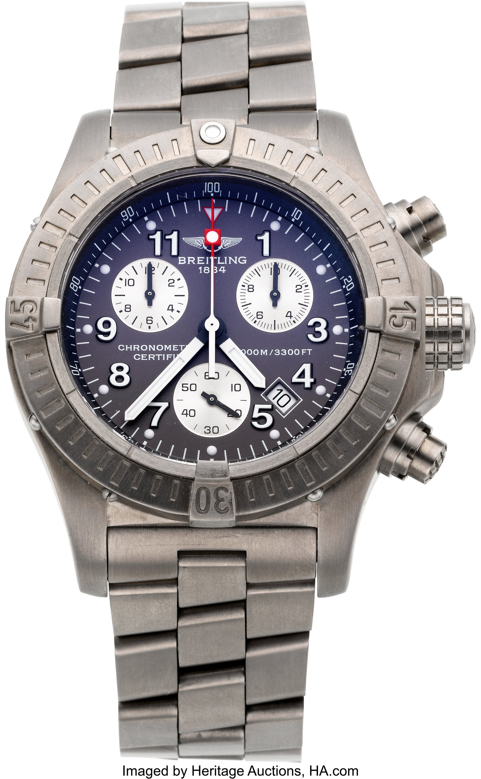 Breitling E73360 Chrono Avenger M1 Titanium Split Seconds Lot 56163 Heritage Auctions