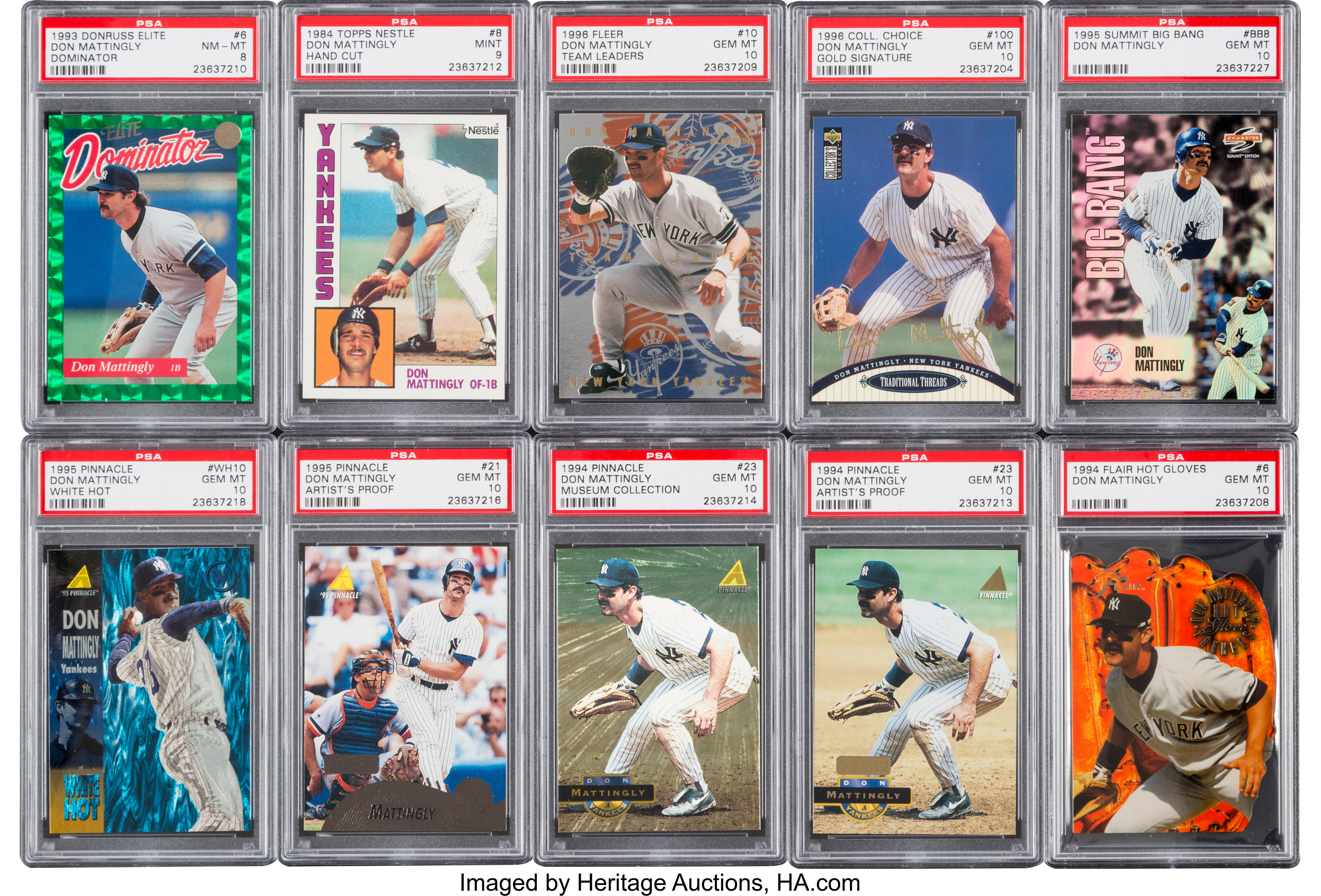 Pick a Don Mattingly Baseball Card Fleer Topps Stadium Club 