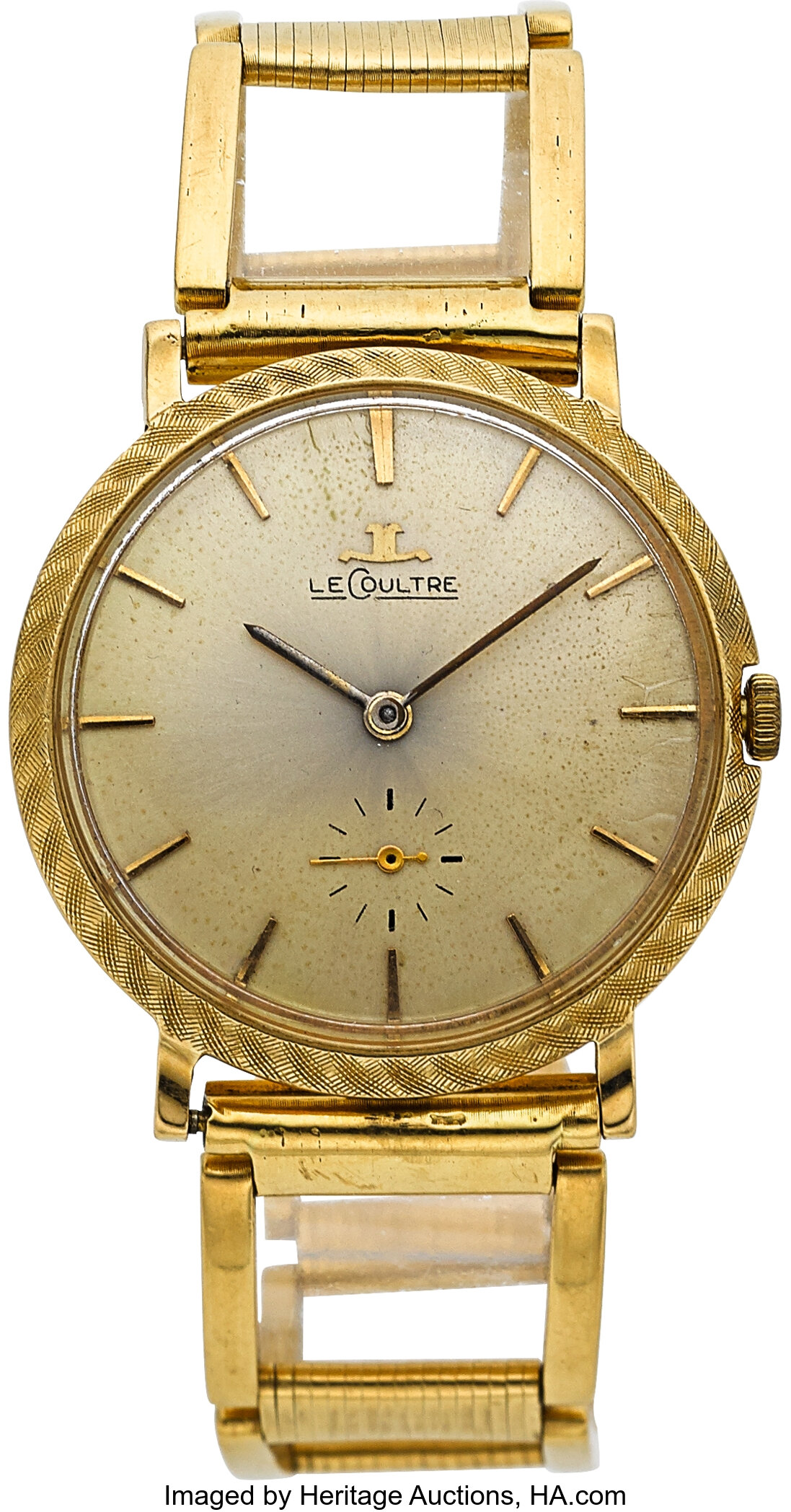 Lecoultre gold watch sale