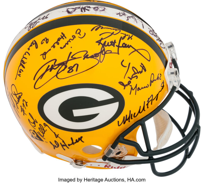 Shop Green Bay Packers 1996 Team Signed Authentic NFL Helmet