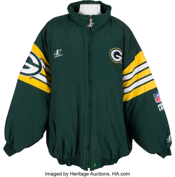 1996-97 Brett Favre Game Worn Green Bay Packers Sideline Jacket, Lot  #82851