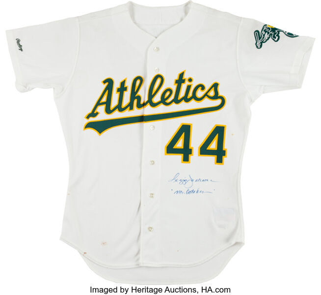 1989 Reggie Jackson Game Issued Oakland Athletics Jersey., Lot #42138