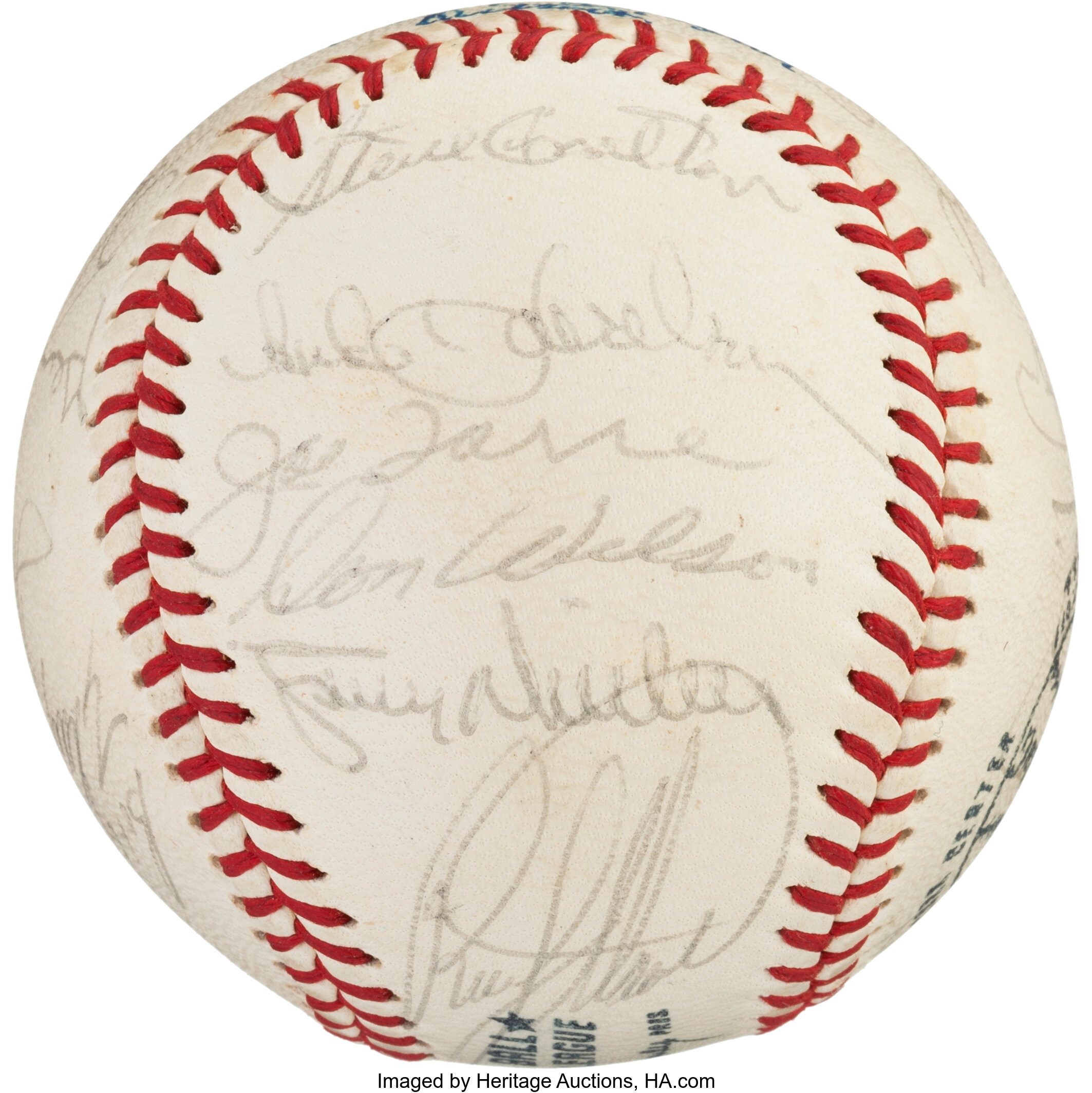 Lot Detail - 1973 CINCINNATI REDS TEAM SIGNED ONL (FEENEY) BASEBALL