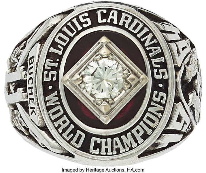 1964 St. Louis Cardinals World Series Championship Ring Presented, Lot  #82493