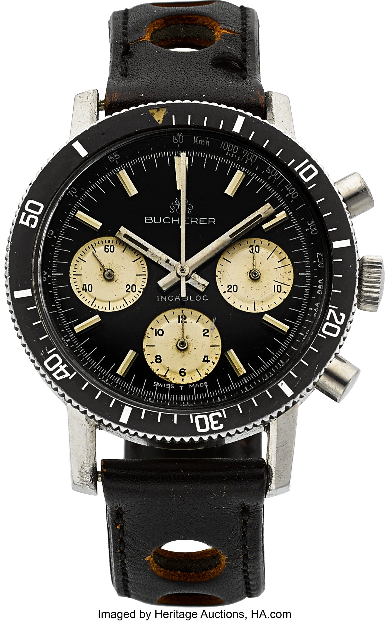 Bucherer chronograph vintage hot sale