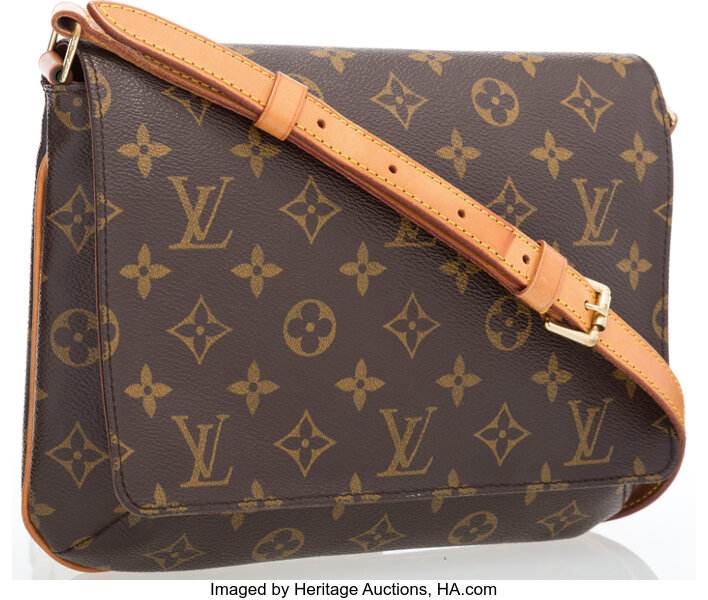 Louis Vuitton Musette Tango Handbag Monogram Canvas Auction