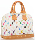 Louis Vuitton White Monogram Multicolore Canvas Alma PM Bag.Very