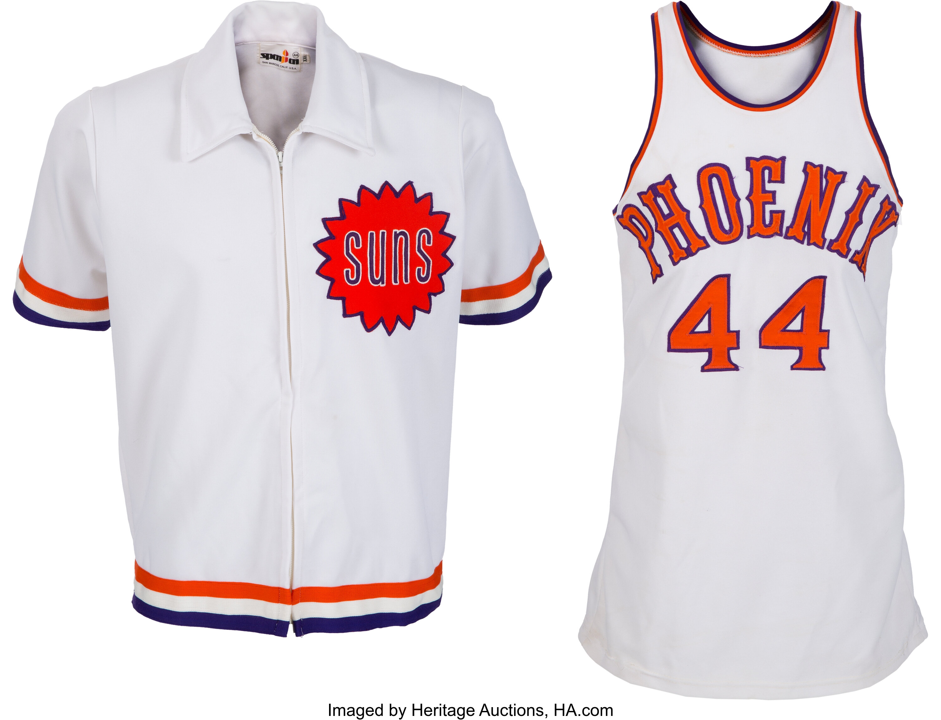 Late 1970 S Paul Westphal Game Worn Phoenix Suns Jersey And Warm Up Lot 82973 Heritage Auctions