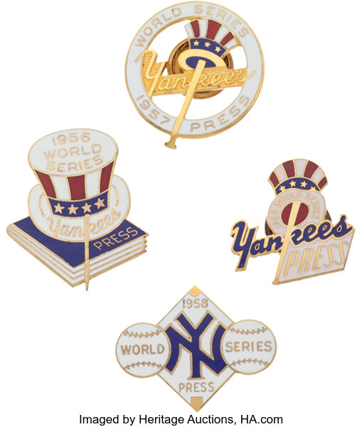 Lot Detail - Lot of (8) 1950's New York Yankees World Series