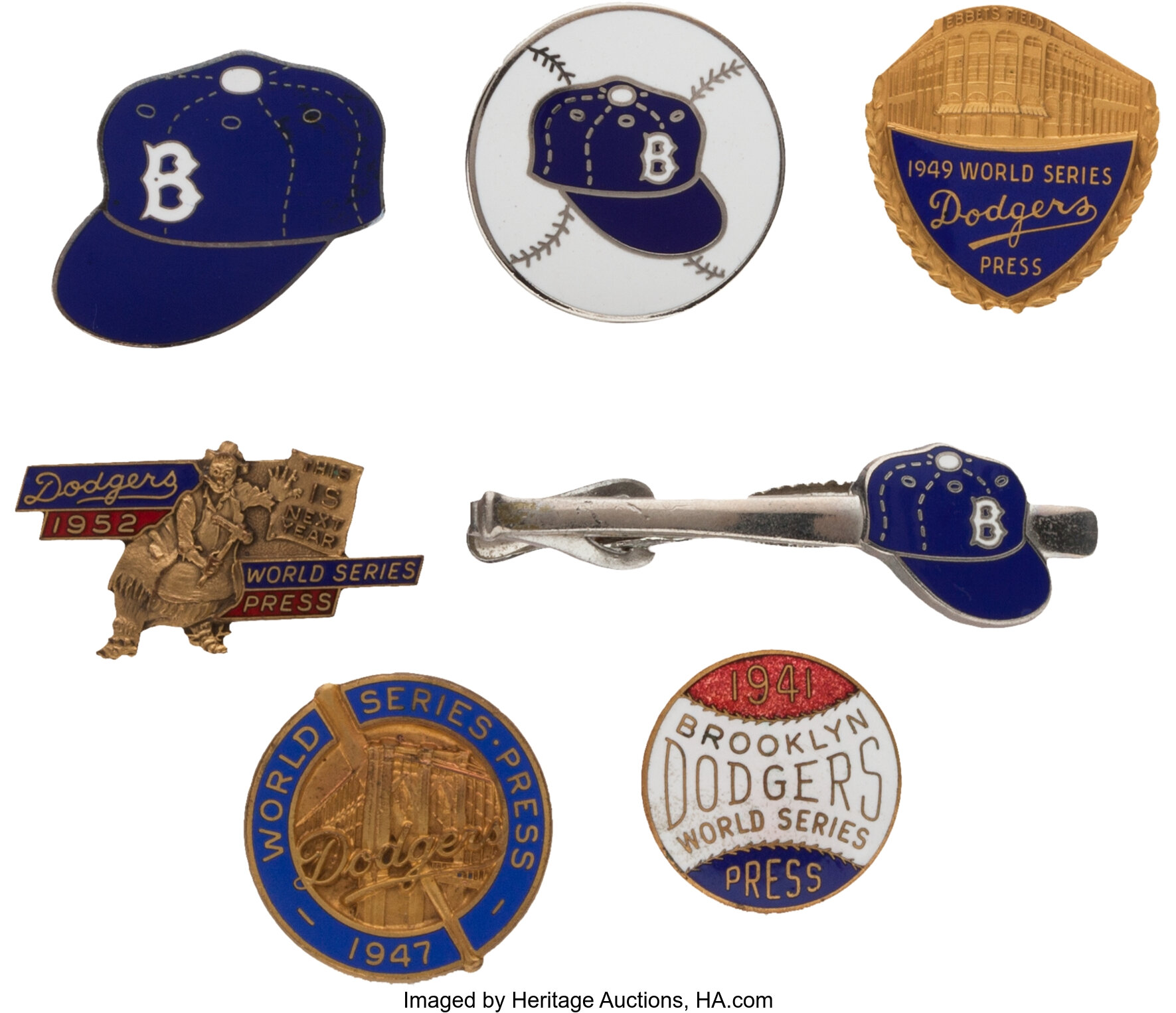 1949 World Series Commemorative Pin - Yankees vs. Dodgers