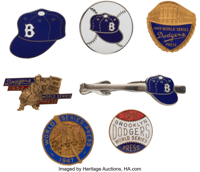 1929 and 1938 Chicago Cubs World Series Press Pins (2)