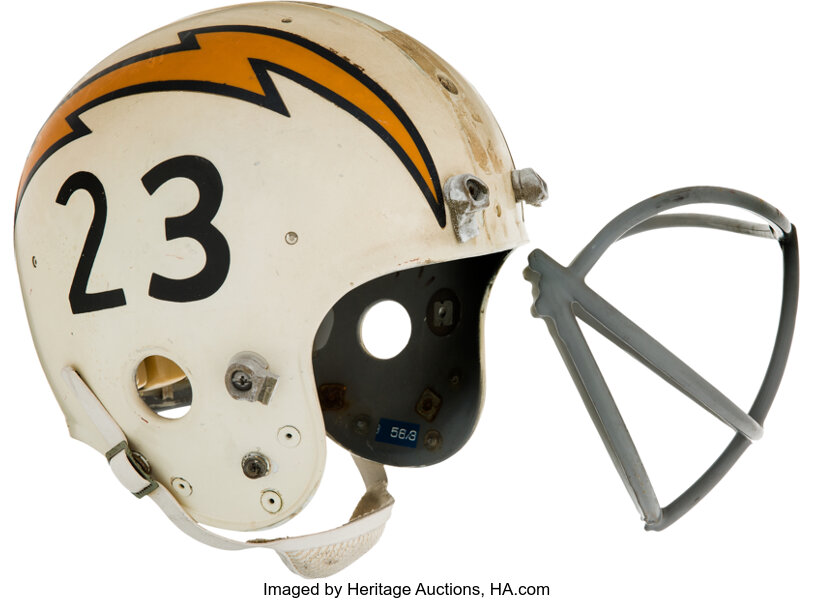 Lot Detail - Lot of San Diego Chargers Game-Used Helmets (3)