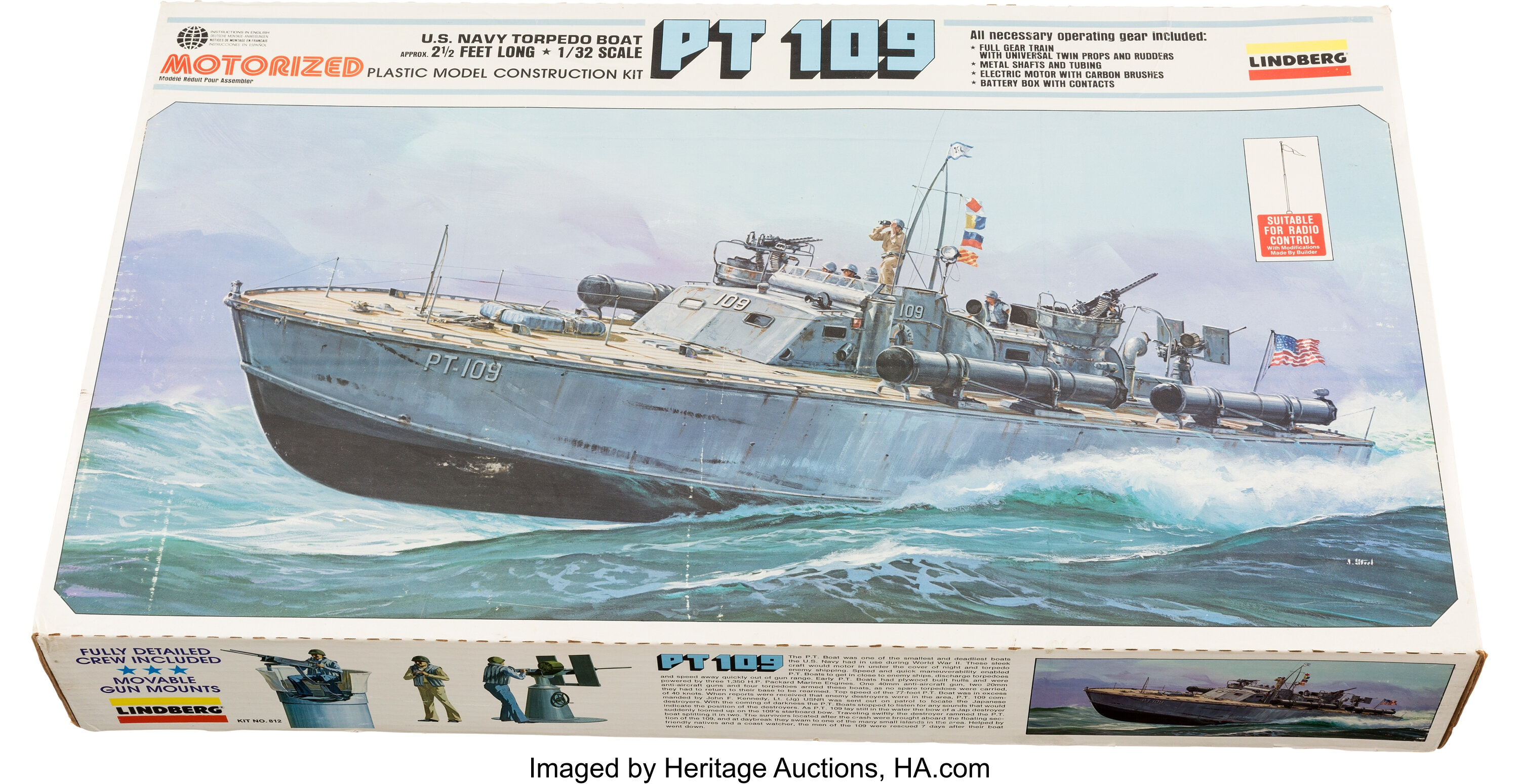 PT 109: A Large 29.5-inch, 1/32 Scale Motorized Model in the