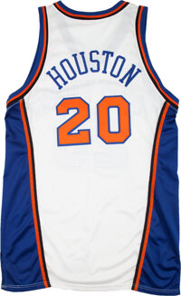 1997-98 Allan Houston Game Worn New York Knicks Jersey. , Lot #83697