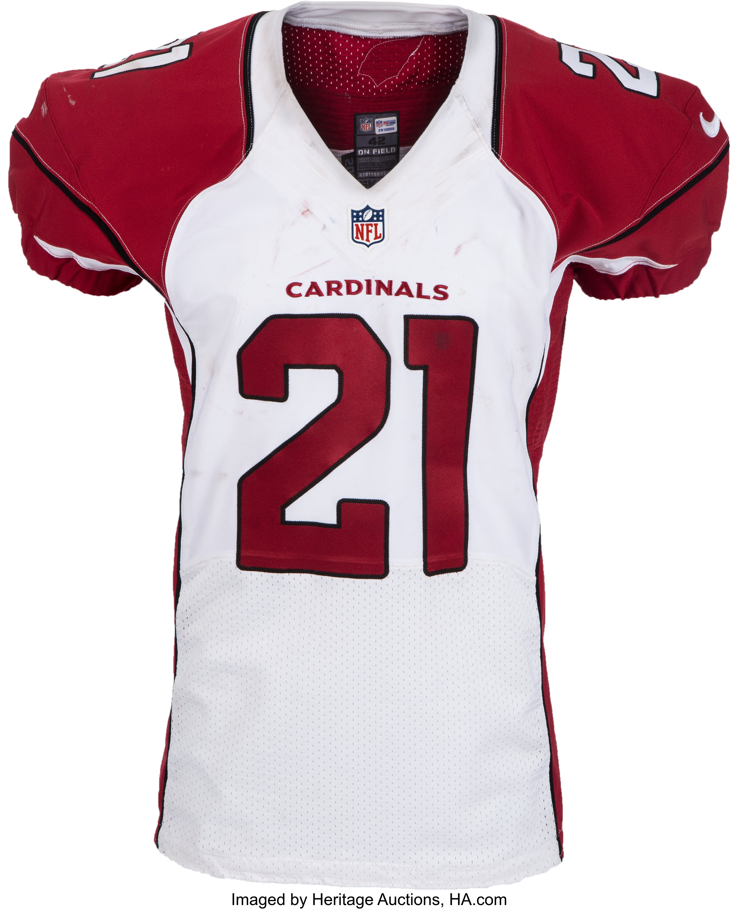 ARIZONA CARDINALS GAME USED FOOTBALL JERSEY