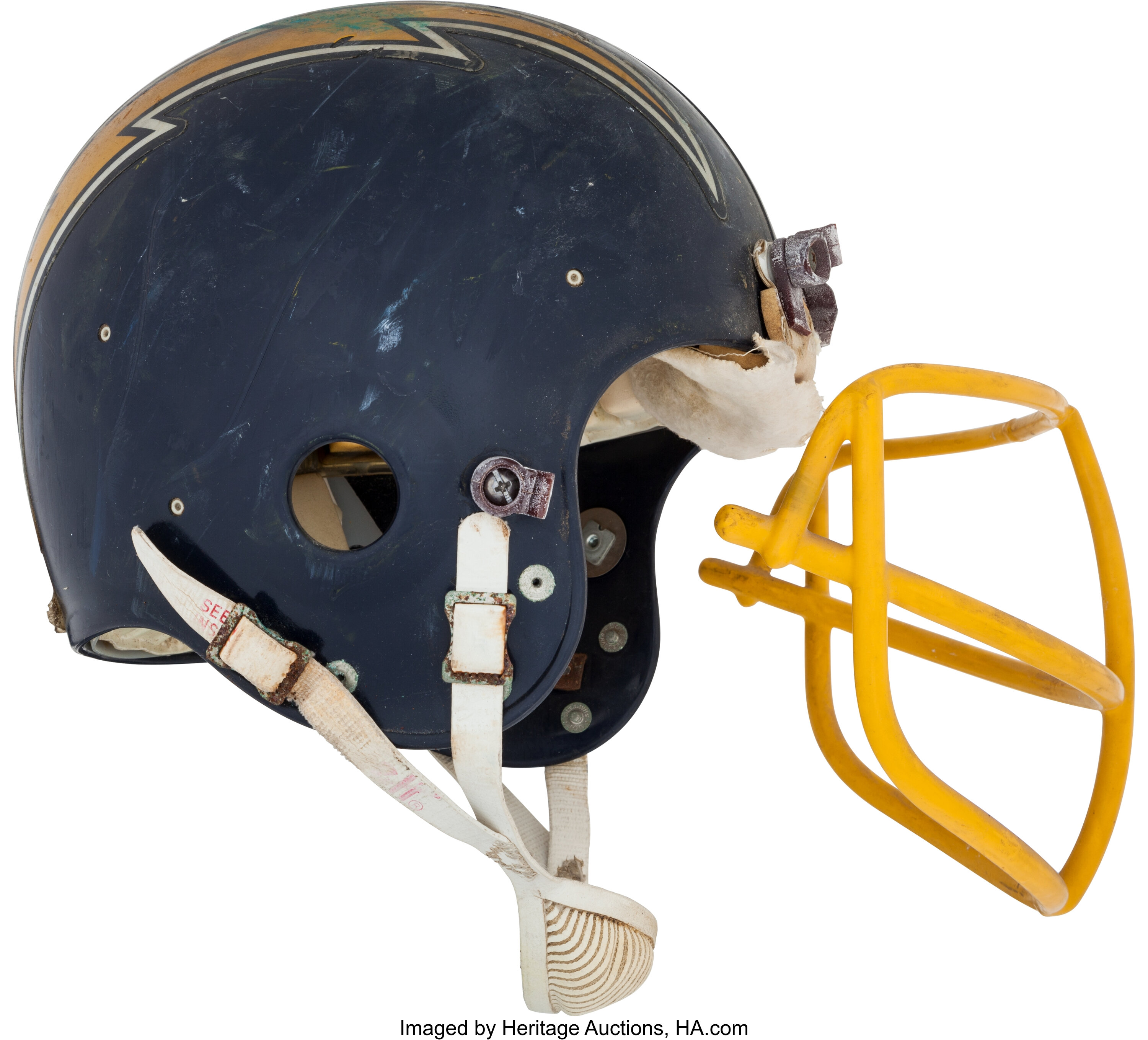 1976 San Diego Chargers Retro Helmet Art - Row One Brand