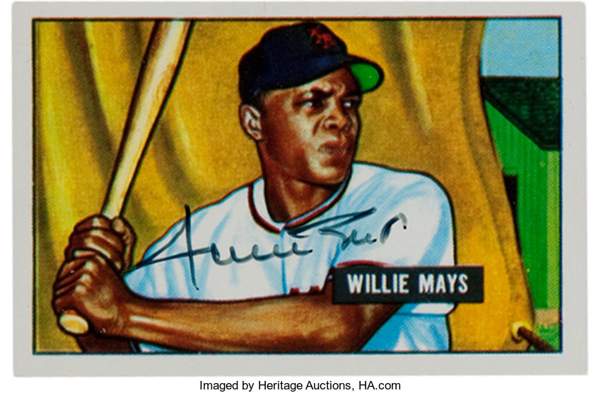 Willie Mays in 1950 and 1951